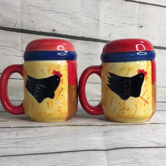 HausenWare Farmyard Animals Salt & Pepper Shakers Set Designed by Sally Noll - Picture 3 of 10